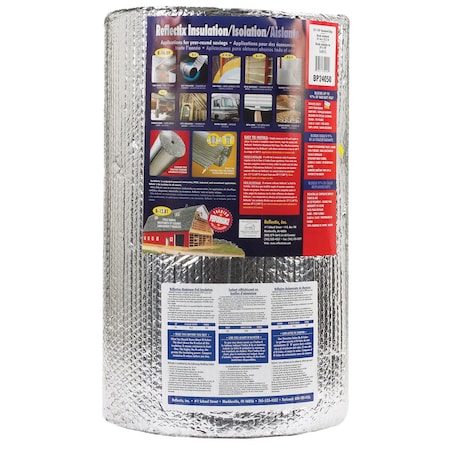 Reflectix Reflectix 24 in. W X 50 ft. L X 0.3125 in. Up To 14.3 Reflective Radiant Barrier Insulation Roll 100 BP24050